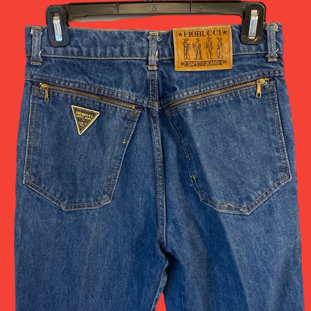 Rare vintage Fiorucci safety jeans
